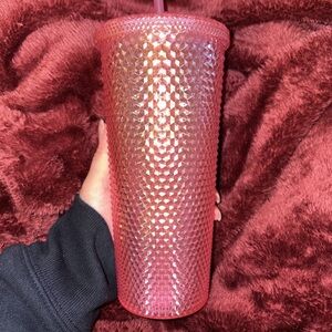 Pink Textured Tumbler